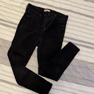 Madewell Black High-Rise Skinny Jeans